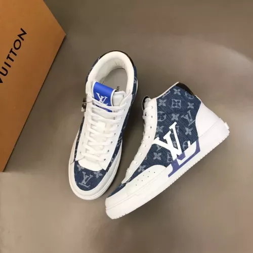 Louis Vuitton High Tops Shoes For Men #1285355 $76.00 USD, Wholesale Replica Louis Vuitton High Tops Shoes