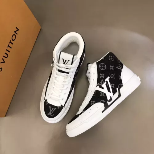 Louis Vuitton High Tops Shoes For Men #1285356 $76.00 USD, Wholesale Replica Louis Vuitton High Tops Shoes