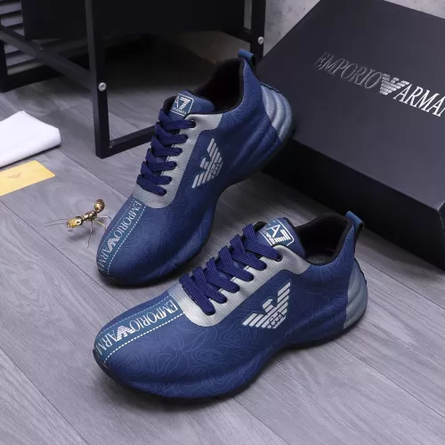 Armani Casual Shoes For Men #1285367 $98.00 USD, Wholesale Replica Armani Casual Shoes