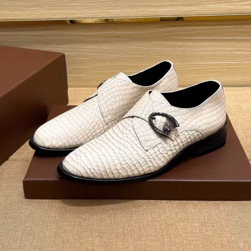 Versace Leather Shoes For Men #1285420 $76.00 USD, Wholesale Replica Versace Leather Shoes