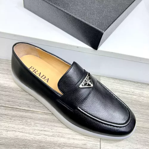 Replica Prada Leather Shoes For Men #1285517 $102.00 USD for Wholesale