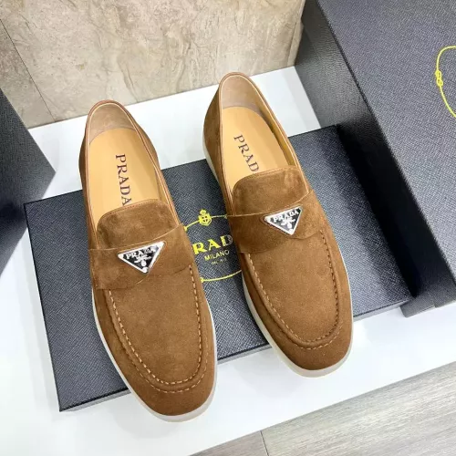 Replica Prada Leather Shoes For Men #1285520 $102.00 USD for Wholesale