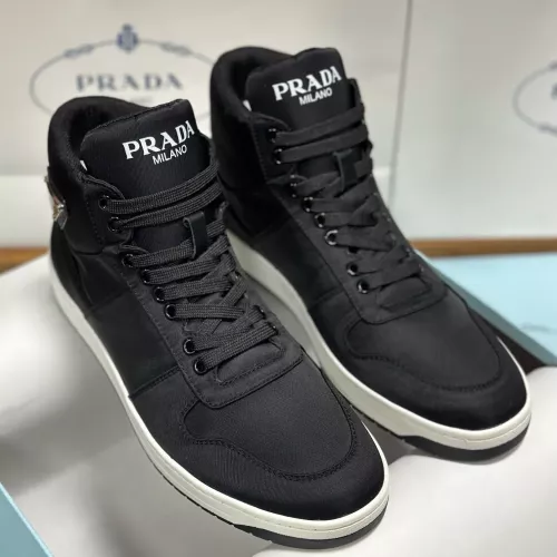 Replica Prada High Top Shoes For Men #1285536 $88.00 USD for Wholesale