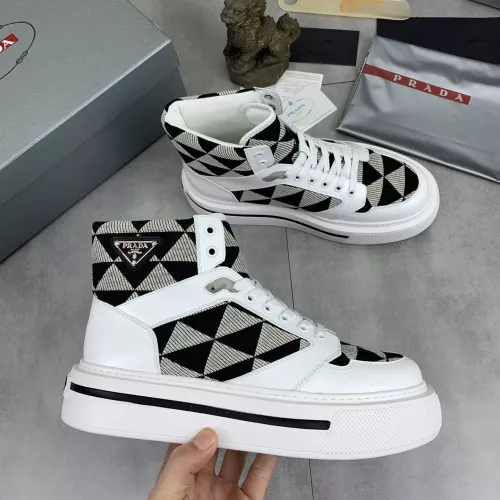 Prada High Top Shoes For Men #1285537 $108.00 USD, Wholesale Replica Prada High Top Shoes