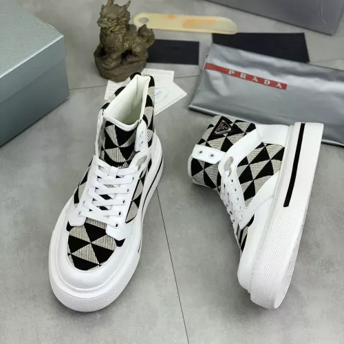 Replica Prada High Top Shoes For Men #1285537 $108.00 USD for Wholesale