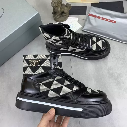 Prada High Top Shoes For Men #1285538 $108.00 USD, Wholesale Replica Prada High Top Shoes