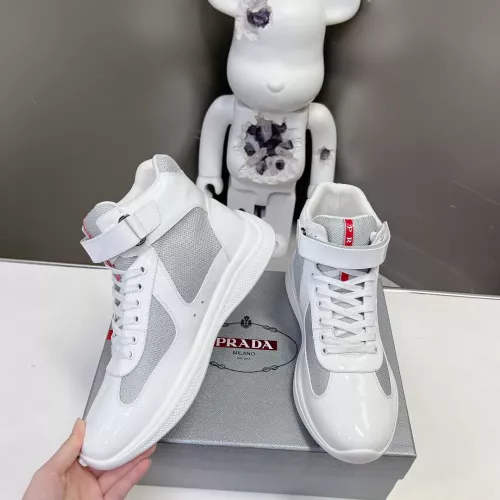 Prada High Top Shoes For Women #1285540 $122.00 USD, Wholesale Replica Prada High Top Shoes