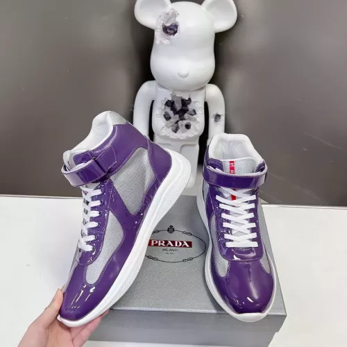 Prada High Top Shoes For Women #1285552 $122.00 USD, Wholesale Replica Prada High Top Shoes