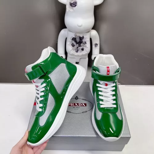 Prada High Top Shoes For Men #1285553 $122.00 USD, Wholesale Replica Prada High Top Shoes