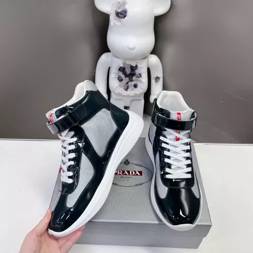 Prada High Top Shoes For Men #1285555 $122.00 USD, Wholesale Replica Prada High Top Shoes