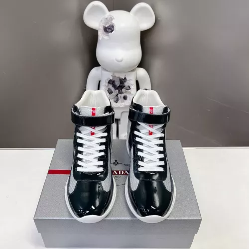 Replica Prada High Top Shoes For Men #1285555 $122.00 USD for Wholesale