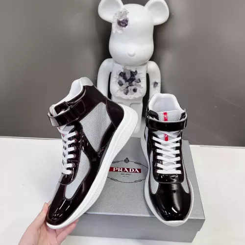 Prada High Top Shoes For Men #1285557 $122.00 USD, Wholesale Replica Prada High Top Shoes