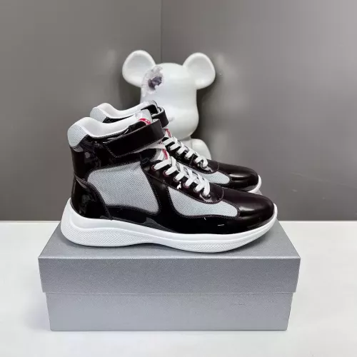 Replica Prada High Top Shoes For Men #1285557 $122.00 USD for Wholesale