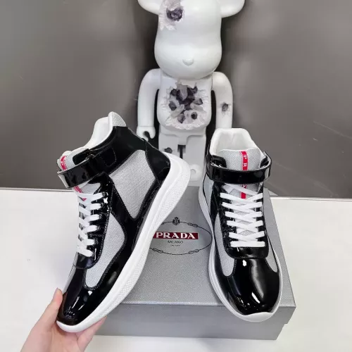 Prada High Top Shoes For Men #1285559 $122.00 USD, Wholesale Replica Prada High Top Shoes