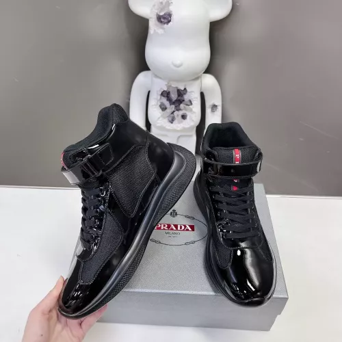 Prada High Top Shoes For Men #1285561 $122.00 USD, Wholesale Replica Prada High Top Shoes