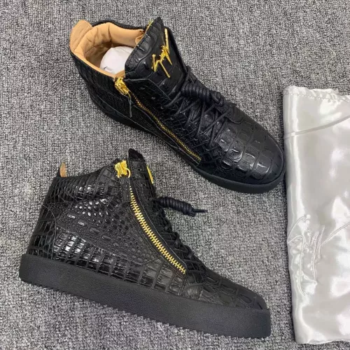 Replica Giuseppe Zanotti High Tops Shoes For Men #1285570 $102.00 USD for Wholesale