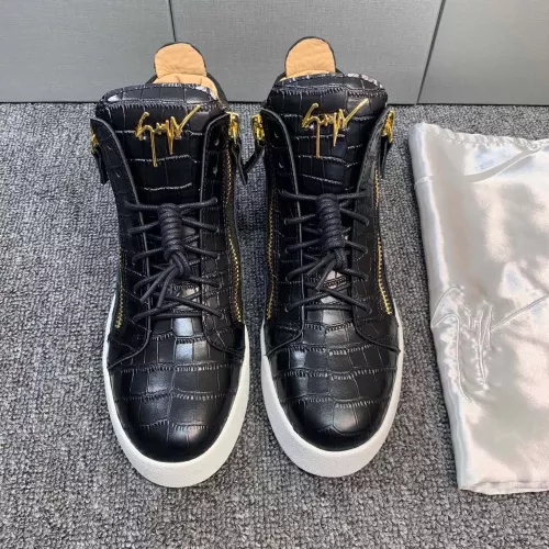 Replica Giuseppe Zanotti High Tops Shoes For Men #1285572 $102.00 USD for Wholesale