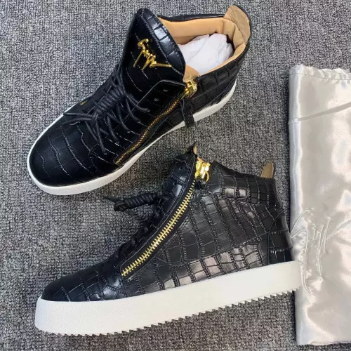 Replica Giuseppe Zanotti High Tops Shoes For Men #1285572 $102.00 USD for Wholesale