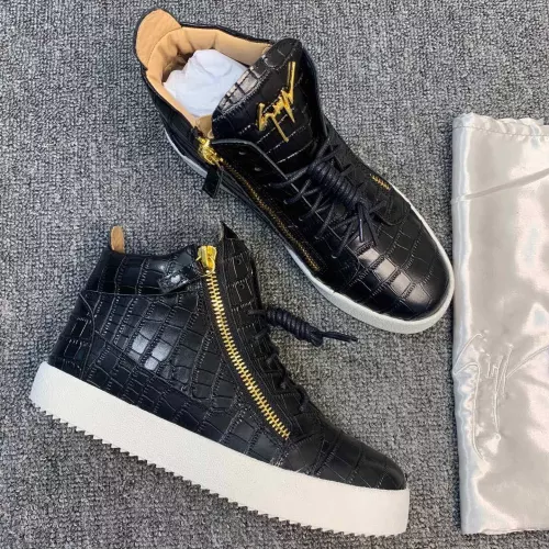 Replica Giuseppe Zanotti High Tops Shoes For Women #1285573 $102.00 USD for Wholesale