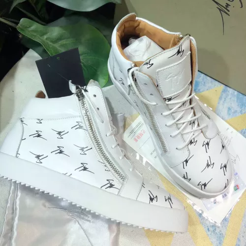 Replica Giuseppe Zanotti High Tops Shoes For Men #1285576 $98.00 USD for Wholesale