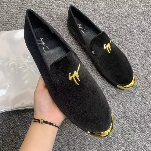 Replica Giuseppe Zanotti GZ Leather Shoes For Women #1285583 $56.00 USD for Wholesale