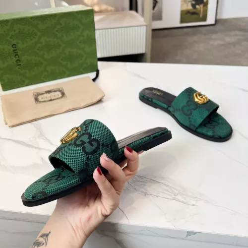 Replica Gucci Slippers For Women #1285601 $82.00 USD for Wholesale