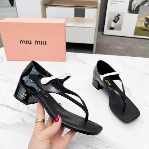 MIU MIU Sandal For Women #1285625 $80.00 USD, Wholesale Replica MIU MIU Sandal