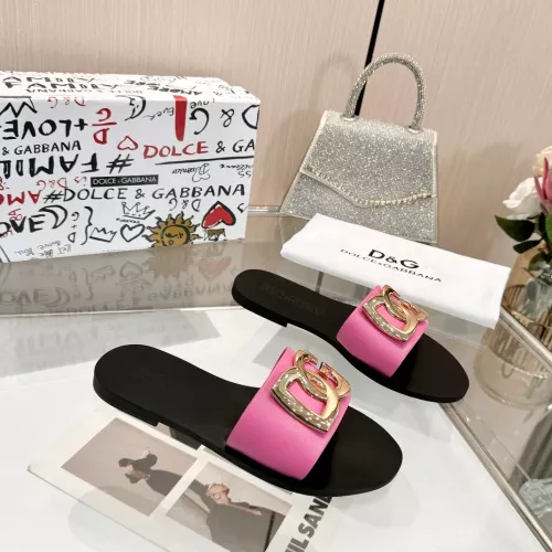 Replica Dolce & Gabbana D&G Slippers For Women #1285853 $68.00 USD for Wholesale