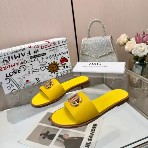 Replica Dolce & Gabbana D&G Slippers For Women #1285871 $72.00 USD for Wholesale