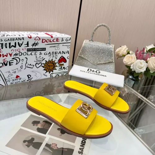 Replica Dolce & Gabbana D&G Slippers For Women #1285871 $72.00 USD for Wholesale