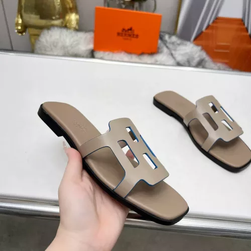 Replica Hermes Slippers For Women #1285886 $85.00 USD for Wholesale