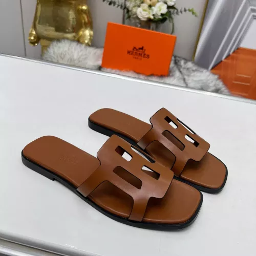 Replica Hermes Slippers For Women #1285888 $85.00 USD for Wholesale