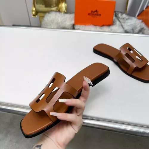 Replica Hermes Slippers For Women #1285888 $85.00 USD for Wholesale