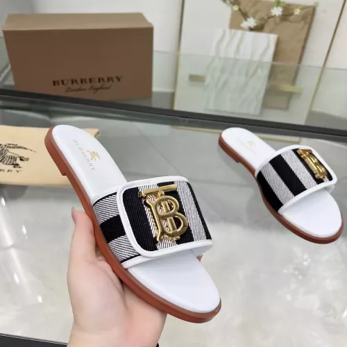 Replica Burberry Slippers For Women #1285891 $85.00 USD for Wholesale