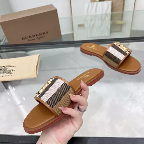 Replica Burberry Slippers For Women #1285893 $85.00 USD for Wholesale