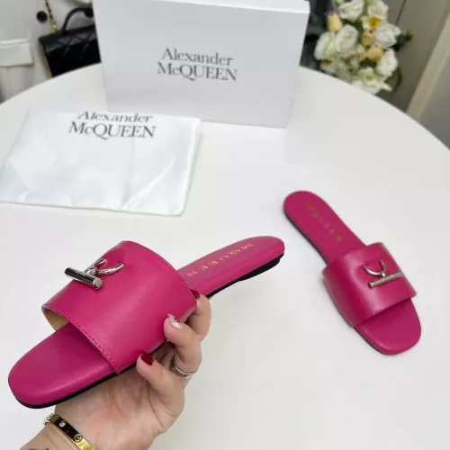 Replica Alexander McQueen Slippers For Women #1285910 $72.00 USD for Wholesale