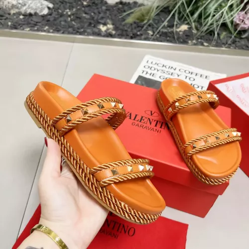 Replica Valentino Slippers For Women #1286201 $82.00 USD for Wholesale