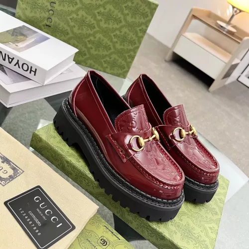 Replica Gucci Oxfords Shoes For Women #1286240 $98.00 USD for Wholesale