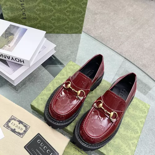 Replica Gucci Oxfords Shoes For Women #1286240 $98.00 USD for Wholesale