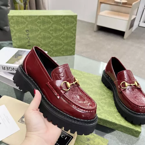 Replica Gucci Oxfords Shoes For Women #1286240 $98.00 USD for Wholesale