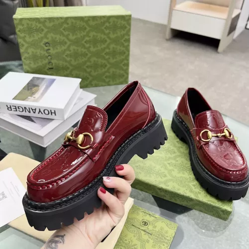 Replica Gucci Oxfords Shoes For Women #1286240 $98.00 USD for Wholesale