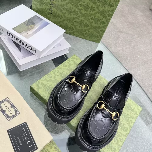 Replica Gucci Oxfords Shoes For Women #1286241 $98.00 USD for Wholesale