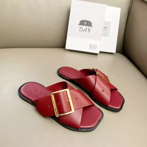 LOEWE Slippers For Women #1286248 $76.00 USD, Wholesale Replica LOEWE Slippers