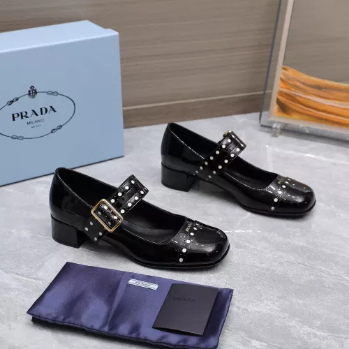 Replica Prada High-heeled Shoes For Women #1286255 $115.00 USD for Wholesale