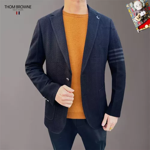 Replica Thom Browne Jackets Long Sleeved For Men #1286453 $68.00 USD for Wholesale