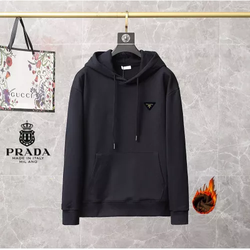 Prada Hoodies Long Sleeved For Men #1286610 $45.00 USD, Wholesale Replica Prada Hoodies