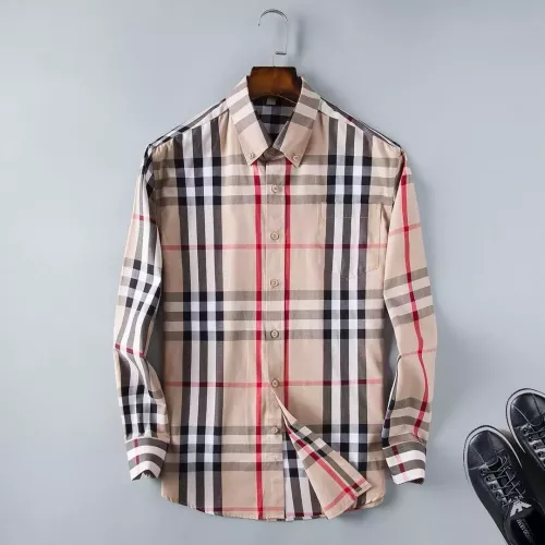 Burberry Shirts Long Sleeved For Men #1286684 $42.00 USD, Wholesale Replica Burberry Shirts