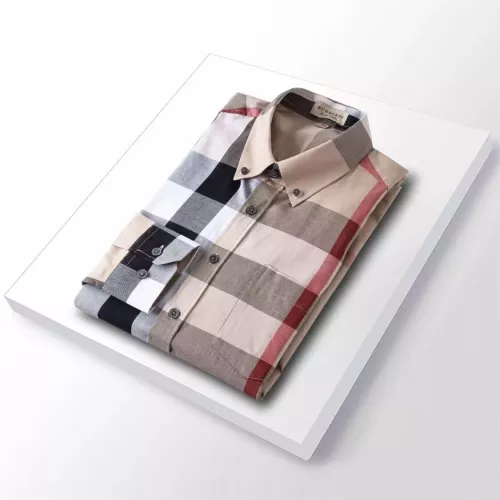 Replica Burberry Shirts Long Sleeved For Men #1286685 $42.00 USD for Wholesale