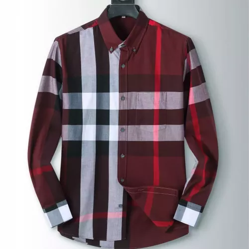 Burberry Shirts Long Sleeved For Men #1286686 $42.00 USD, Wholesale Replica Burberry Shirts