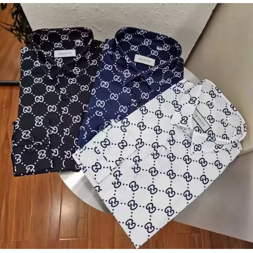 Replica Gucci Shirts Long Sleeved For Men #1286692 $45.00 USD for Wholesale